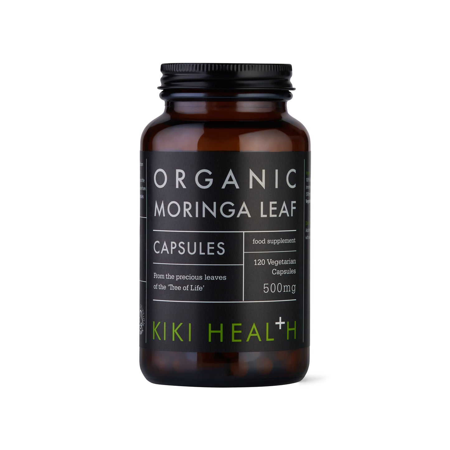 KIKI Health Organic Moringa Leaf 500mg - 120 Capsules KIKI Health