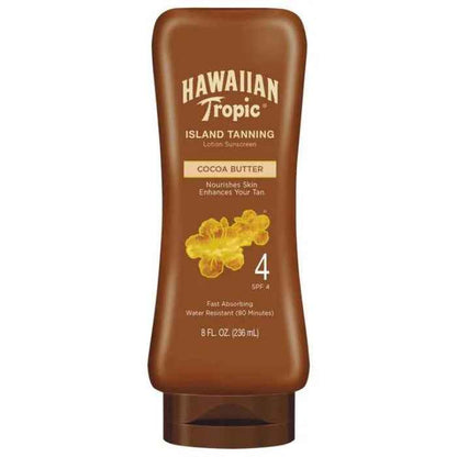 Hawaiian Tropic Island Tanning Cocoa Butter Lotion (SPF4) 236ml