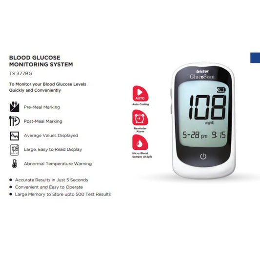 Trister Glucoscan Blood Gluco Meter Ts 377bg Trister