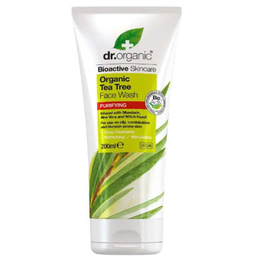Dr.Organic Tea Tree Face Wash - 200ml - www.plcgcc.com