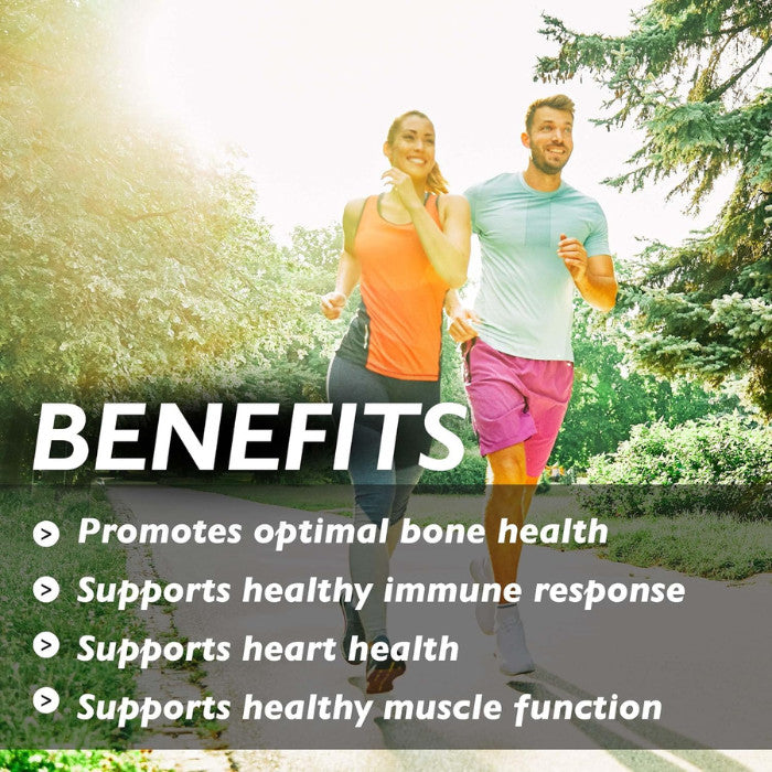 Organic Earth Vitamin D3 + K2 , Supports Bone & Immune Health - 60 Capsules