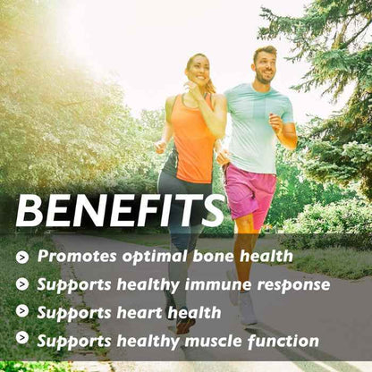 Organic Earth Vitamin D3 + K2 , Supports Bone & Immune Health - 60 Capsules