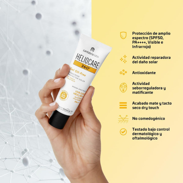 Heliocare 360 SPF50 Oil-Free Gel - 50ml Heliocare