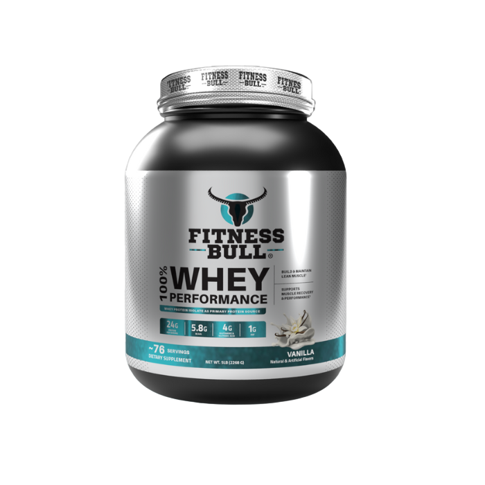 Fitness Bull 100% Whey Protein Vanilla 5LB Fitness Bull