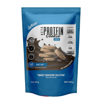 Justine's Protein Cookie Mini Chocolate Chip - 25g x 12s