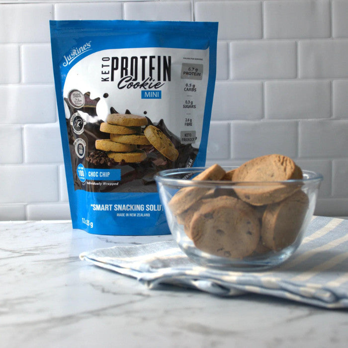Justine's Protein Cookie Mini Chocolate Chip - 25g x 12s Justine's