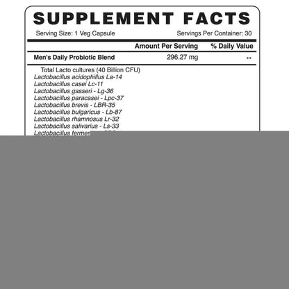 Organic Earth Probiotics For Men Cap 30s