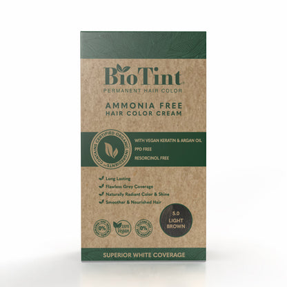 BioTint Permanent Hair Color - 5.0 Light Brown BioTint