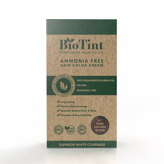 BioTint Permanent Hair Color - 6.7 Dark Golden Blond BioTint
