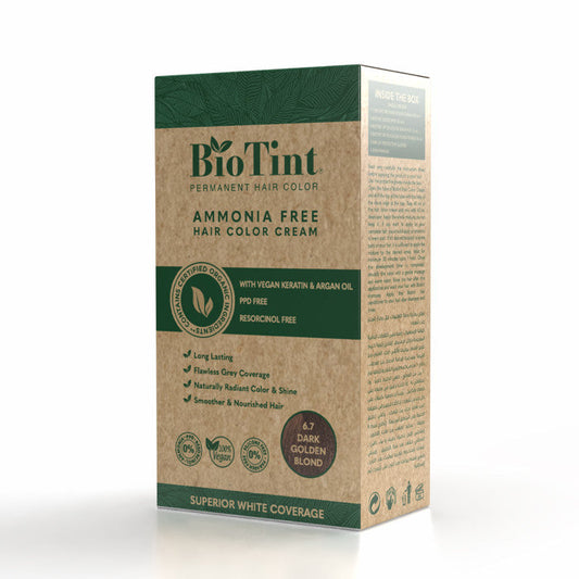BioTint Permanent Hair Color - 6.7 Dark Golden Blond BioTint