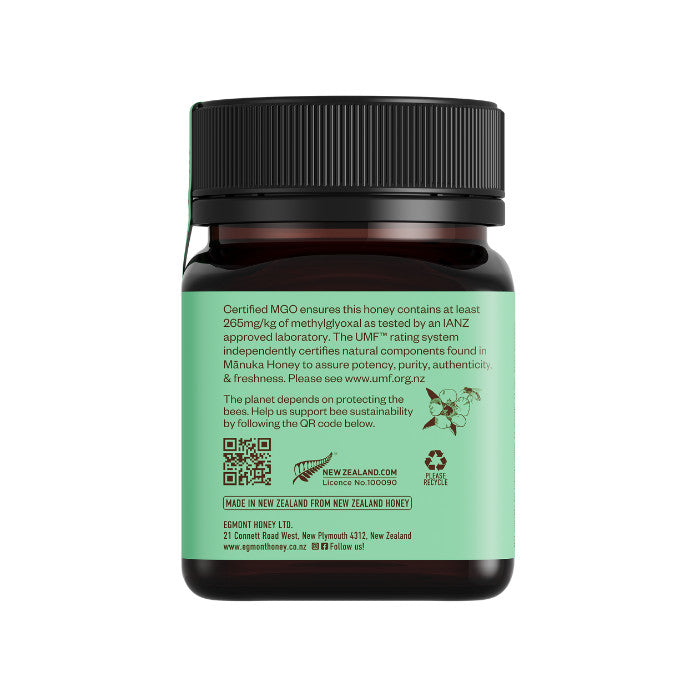 Egmont Honey Monofloral Manuka Honey 10+ UMF 265+MGO - 250g Egmont