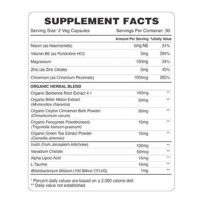 Organic Earth Glucose Factor V-Capsules 60s