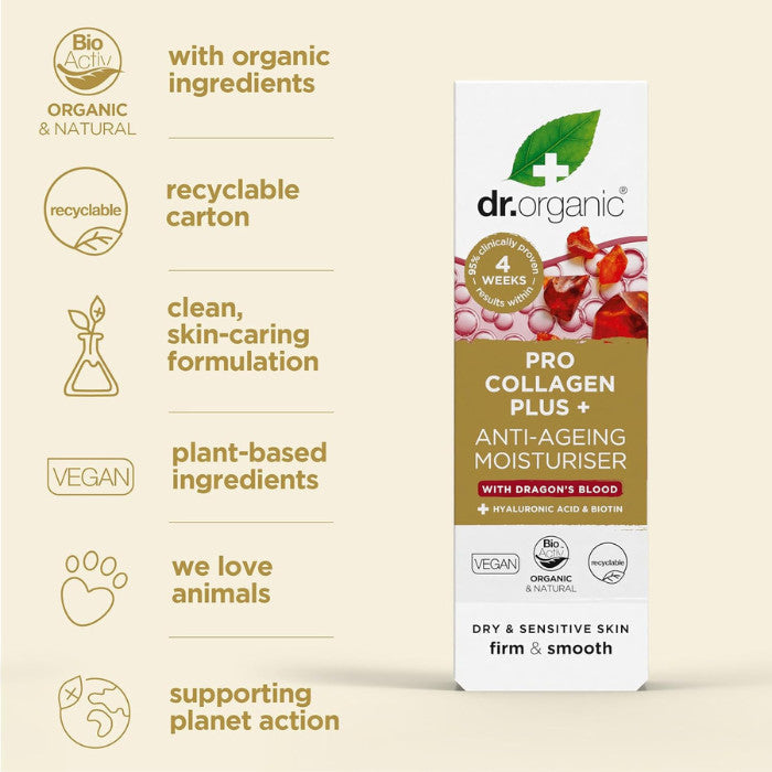 Dr.Organic Pro Collagen Plus Dragons Blood Cream - 50ml Dr.Organic