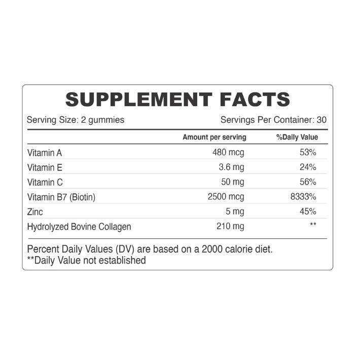 Organic Earth Organic Earth Beauty Collagen Sugar-Free, Hydrolysed with Vitamin C and Biotin - 60 Gummies - Image 2