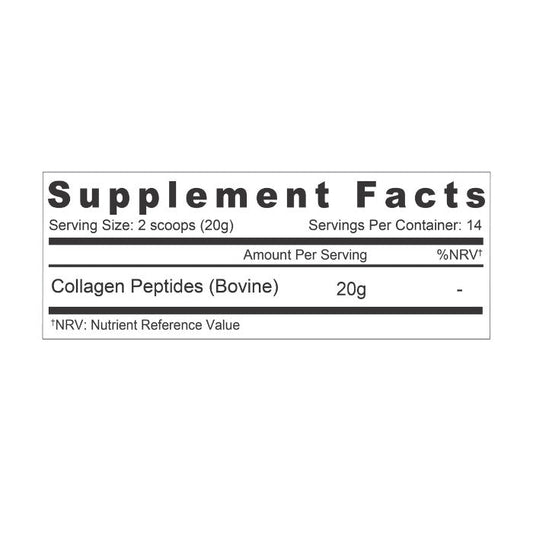 Organic Earth Collagen Peptides Unflavored, Collagen for Skin, Hair, Nails and Joint Health - 284g Organic Earth