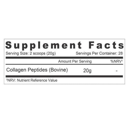 Organic Earth Collagen Peptides Unflavored, Collagen for Skin, Hair, Nails and Joint Health - 567g Organic Earth