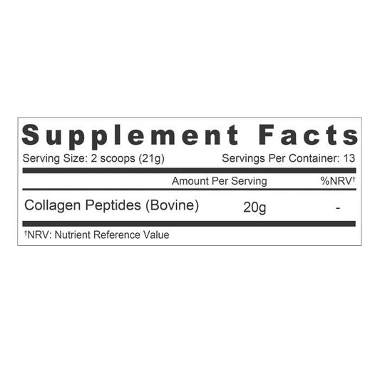 Organic Earth Collagen Peptides Lemon, Hydrolyzed Collagen for Skin, Hair, Nails and Joints - 284g Organic Earth