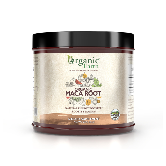 Organic Earth Organic Earth Maca Root Powder for Energy and Vitality Support - 227g - Image 1