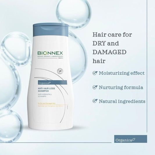 Bionnex Organica Anti-Hair Loss Shampoo for Dry & Damaged Hair, Moisturizing and Strengthening Formula - 300ml Bionnex