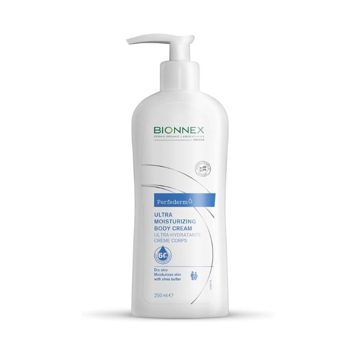 Bionnex Perfederm Moisturizing Body Cream for Dry and Atopic Skin, Deep Hydration with Shea Butter - 250ml Bionnex