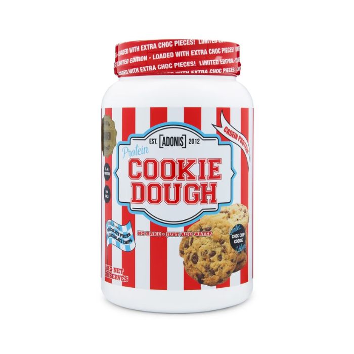 Adonis Gear Cookie Dough Choco Chip Cookie, Casein Protein, Slow Digesting, Limited Edition, 1kg Adonis