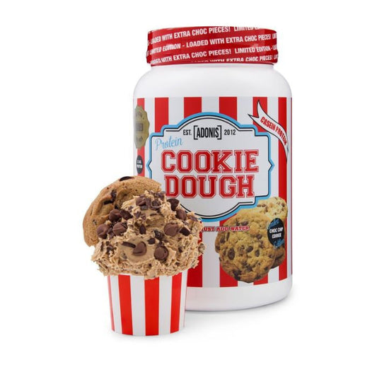 Adonis Gear Cookie Dough Choco Chip Cookie, Casein Protein, Slow Digesting, Limited Edition, 1kg Adonis