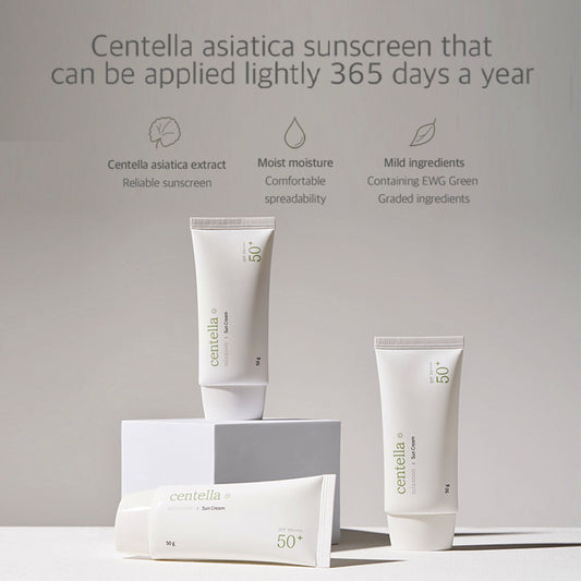 Mixsoon Centella (SPF 50+) Daily Sunscreen with Asiatica for UV Protection and Hydration - 50g Mixsoon