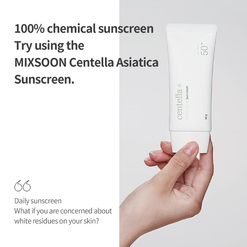 Mixsoon Centella (SPF 50+) Daily Sunscreen with Asiatica for UV Protection and Hydration - 50g Mixsoon