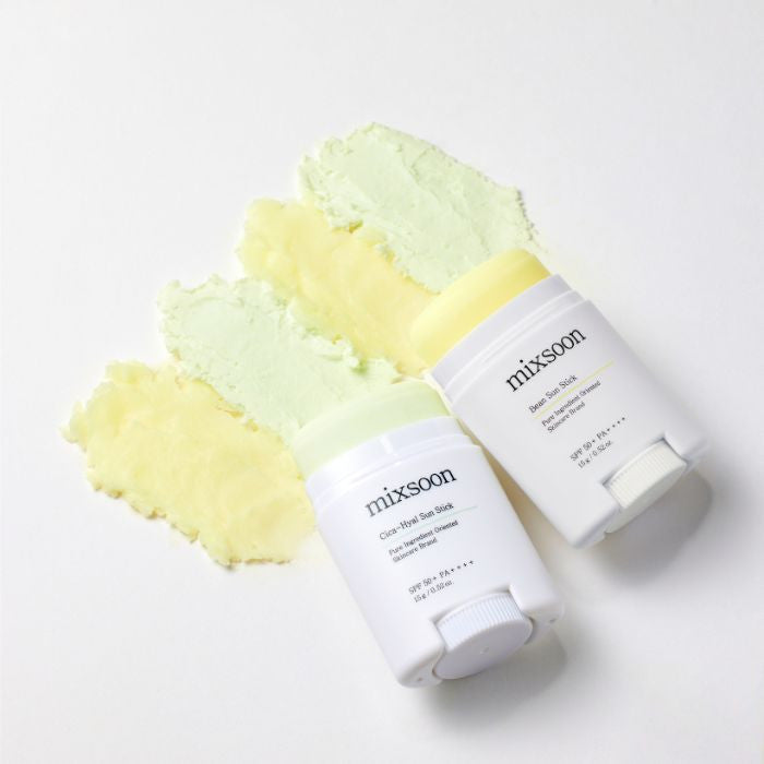 Mixsoon Bean Sun Stick (SPF50) Lightweight Matte Sun Protection with Fermented Plant Extracts - 15g Mixsoon