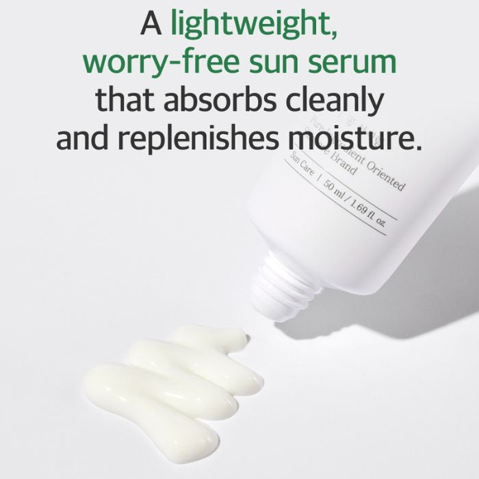 Mixsoon Bean Sun Serum (SPF50+) Lightweight Hydrating Protection with Fermented Soybean Extract - 50ml Mixsoon