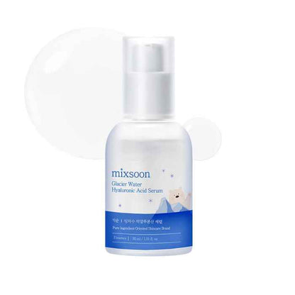 Mixsoon Glacier Water Hyaluronic Acid, Deep Hydration and Skin Barrier Strengthening Serum -30ml