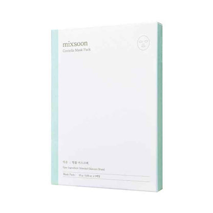 Mixsoon Centella Mask Pack 25g, Soothing Sheet with Asiatica Extract for Hydration and Skin Repair - 5pcs