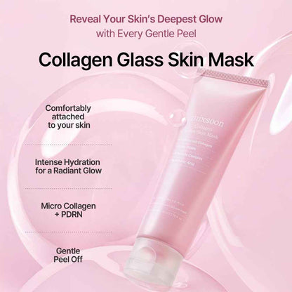 Mixsoon Collagen Glass Skin Peel-Off Mask for Hydration, Elasticity and Radiant Glow - 80ml
