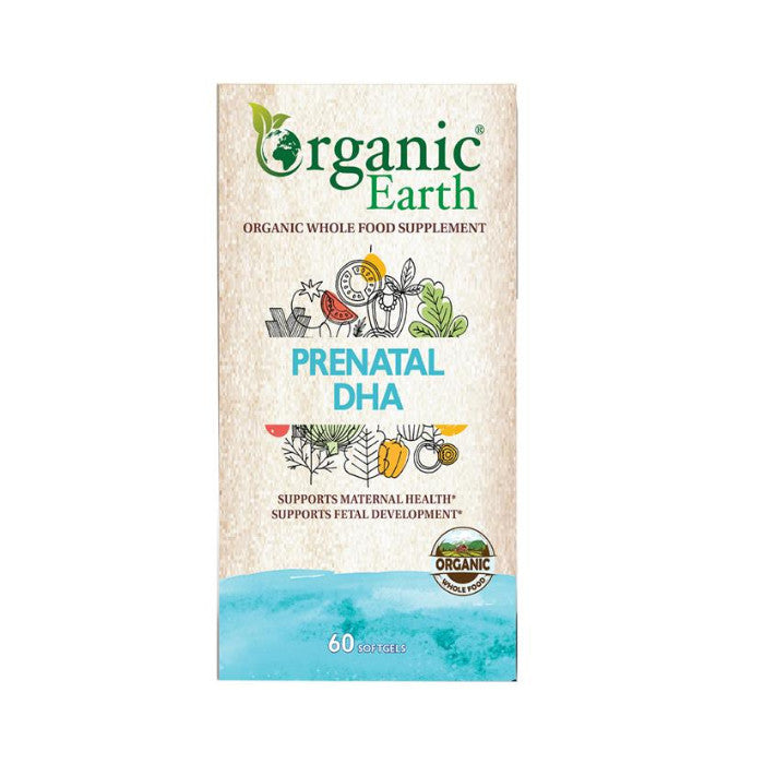 Organic Earth Organic Earth Prenatal DHA for Pregnancy and Lactation Support - 60 Softgels - Image 1