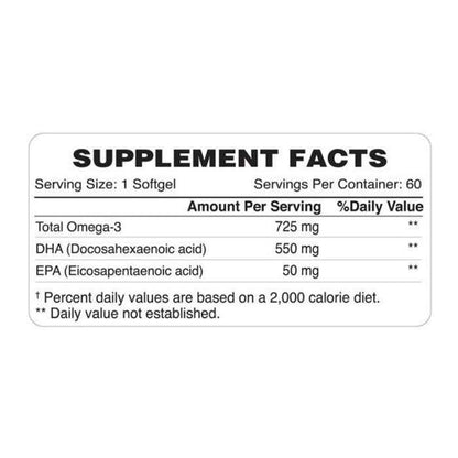 Organic Earth Prenatal DHA for Pregnancy and Lactation Support - 60 Softgels