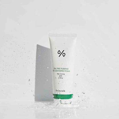Dr. ceuracle tea tree purifine cleansing foam mild sub-acidic cleanser for sensitive skin 150ml