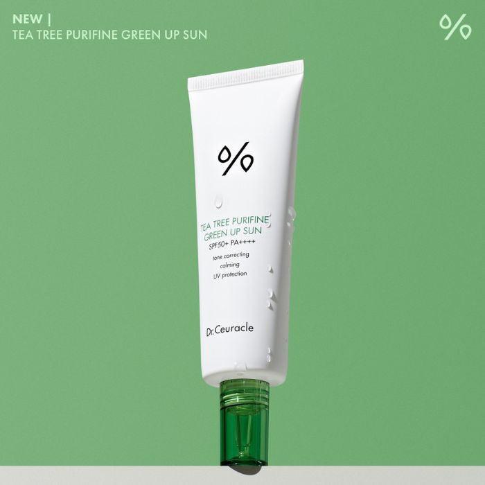 Dr. Ceuracle Tea Tree Purifine Green Up Sun (SPF50+) Calming Sunscreen - 50ml Dr. Ceuracle