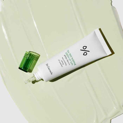 Dr. ceuracle tea tree purifine green up sun (spf50+) calming sunscreen - 50ml