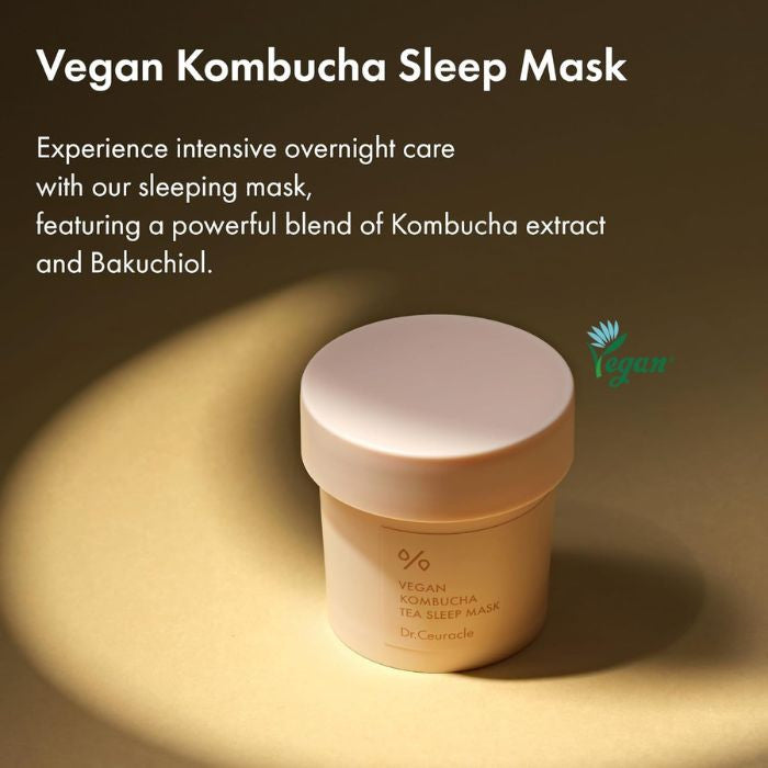 Dr. Ceuracle Vegan Kombucha Tea Sleep Mask, Overnight Hydration and Skin Renewal - 100g Dr. Ceuracle
