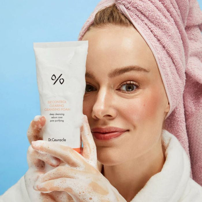 Dr. Ceuracle 5a Control Clearing Cleansing Foam, Salicylic Acid Acne Deep Cleanser - 200ml Dr. Ceuracle