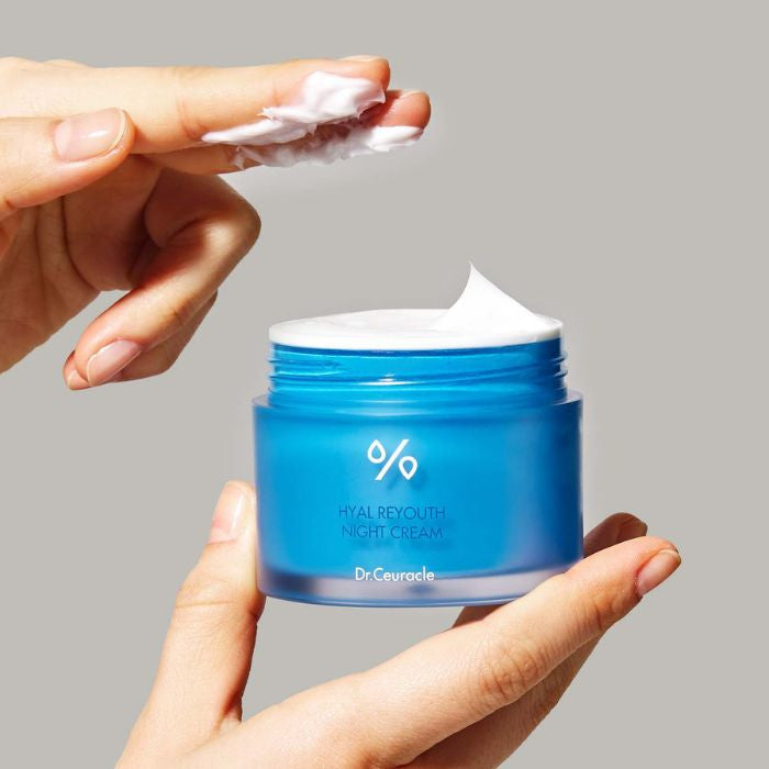 Dr. Ceuracle Hyal Reyouth Night Cream, Deep Hydration Overnight Repair Moisturizer, 60g Dr. Ceuracle