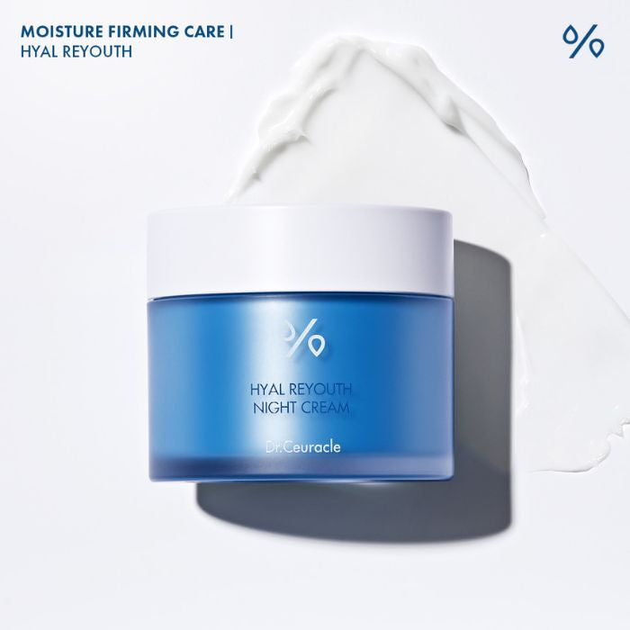 Dr. Ceuracle Hyal Reyouth Night Cream, Deep Hydration Overnight Repair Moisturizer, 60g Dr. Ceuracle