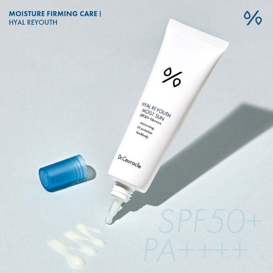 Dr. Ceuracle Hyal Reyouth Moist Sun (SPF50+) Hydrating Sunscreen and UV Protection - 50ml Dr. Ceuracle