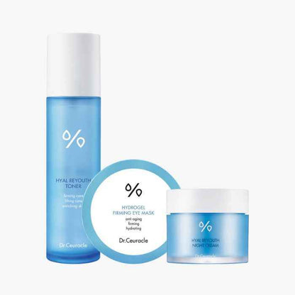 Dr. ceuracle hyal reyouth glowing set, hydrating skincare kit for radiant skin