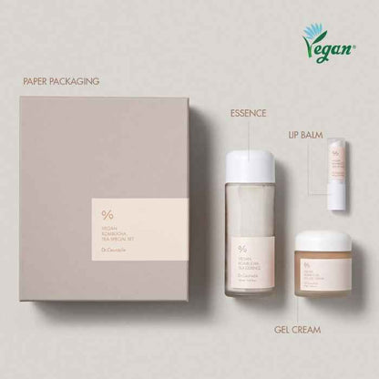 Dr. ceuracle vegan kombucha tea special set deep hydration and nourishing skincare kit