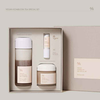 Dr. ceuracle vegan kombucha tea special set, deep hydration and nourishing skincare kit