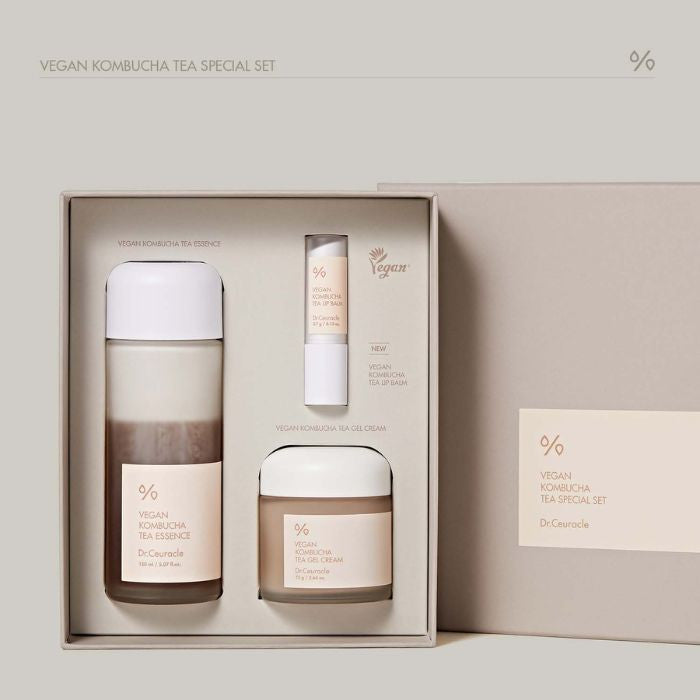 Dr. Ceuracle Vegan Kombucha Tea Special Set Deep Hydration and Nourishing Skincare Kit Dr. Ceuracle