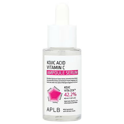 APLB, Kojic Acid Vitamin C Ampoule Serum , 1.35 fl oz (40 ml) APLB
