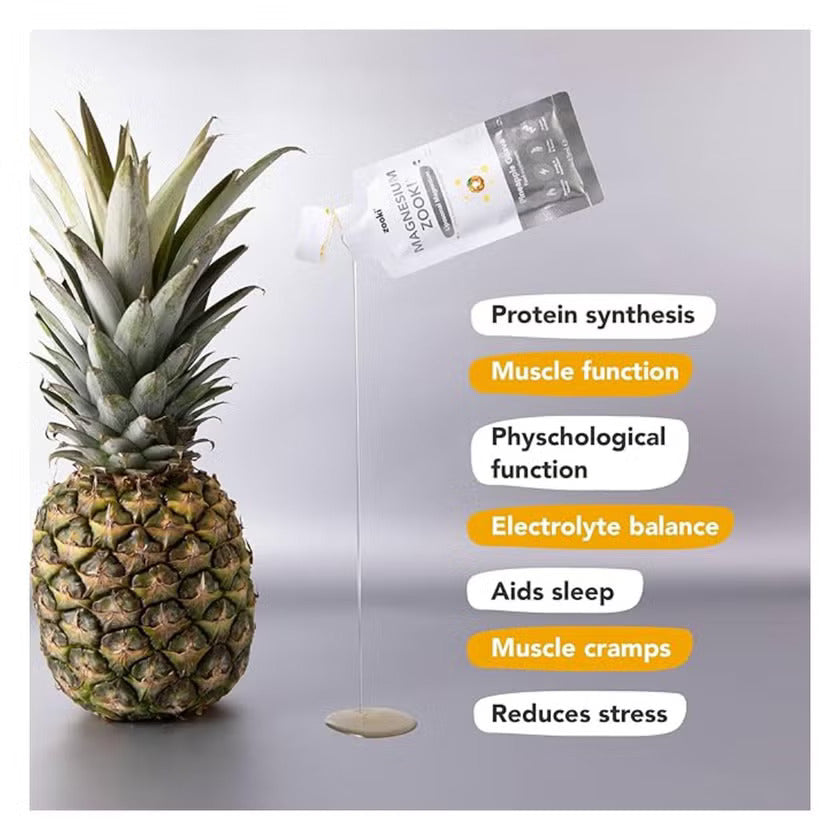 Zooki Liposomal Magnesium Bis-Glycinate 1500mg Liquid Sachet 15ml Zooki