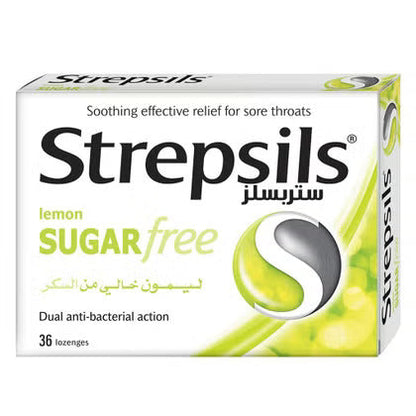Strepsils Lemon Sugar Free Lozenges 36's Strepsils